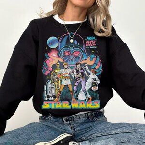 Vintage Star Wars Sweatshirt – Retro Graphic Star Wars Sweater Pullover